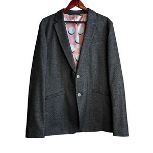 Ted Baker London Blazer Mens Size Ted 6 US 48 Tall Gray Jacket Sport Coat